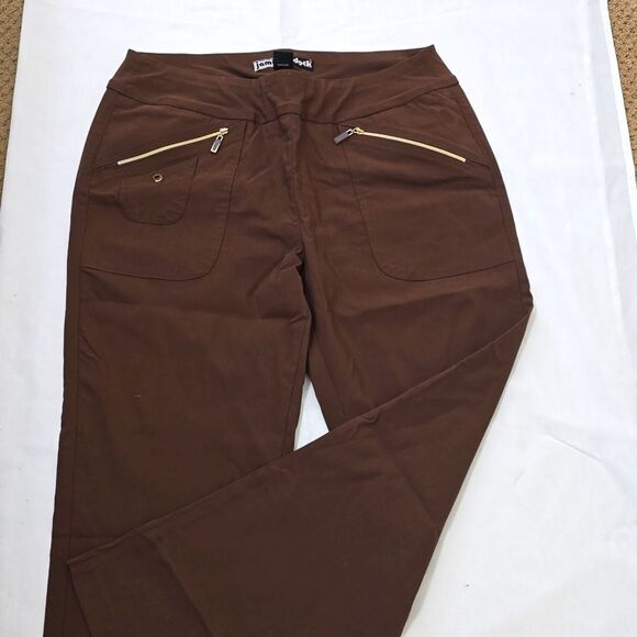 Jamie Sadock  Chocolate Brown Athletic Golf Pants Size 14 - Picture 1 of 9